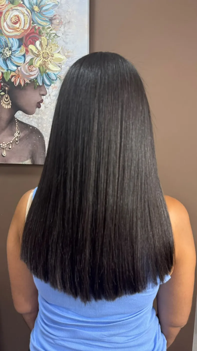 Alisamento e selagem em cabelo curto